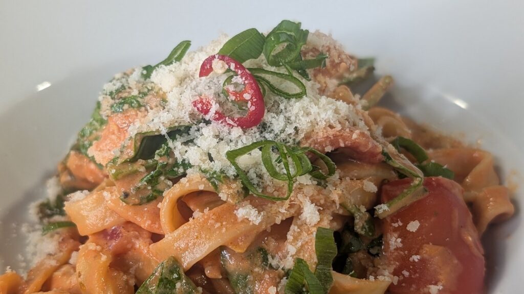 El pollo al estilo toscano de Trisha Alfredo: hoy