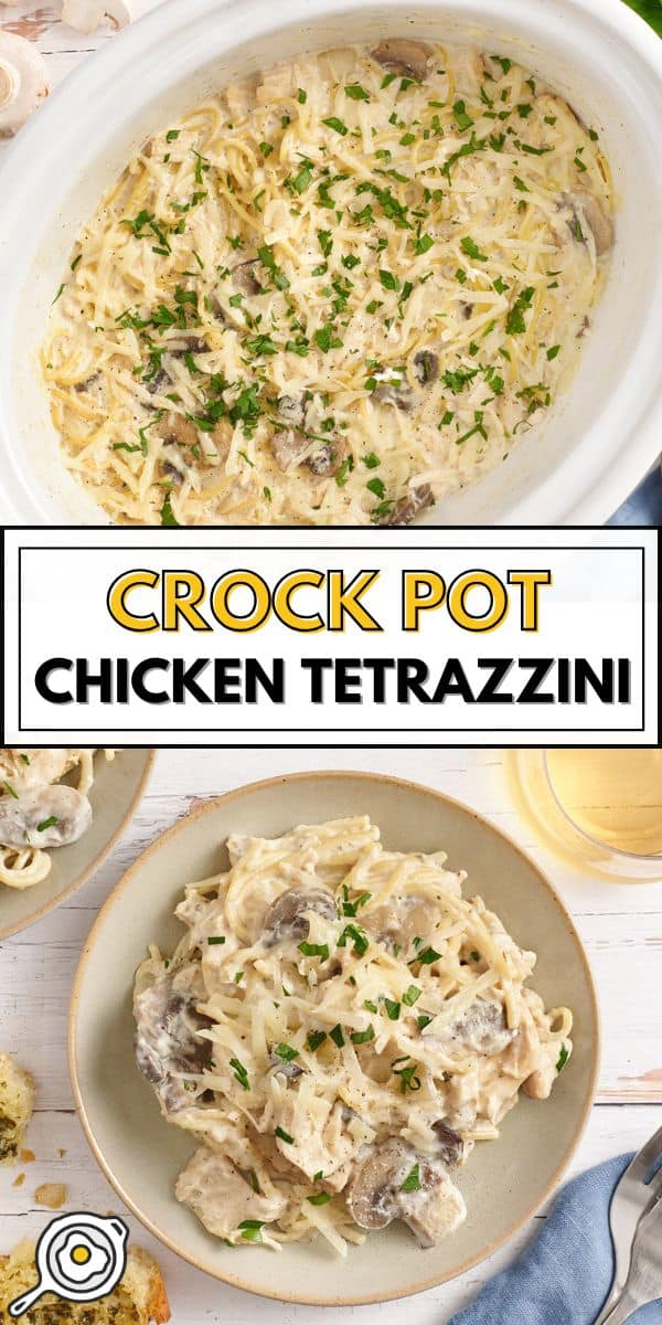 Imagen de pin de tetrazzini de pollo de olla de barro