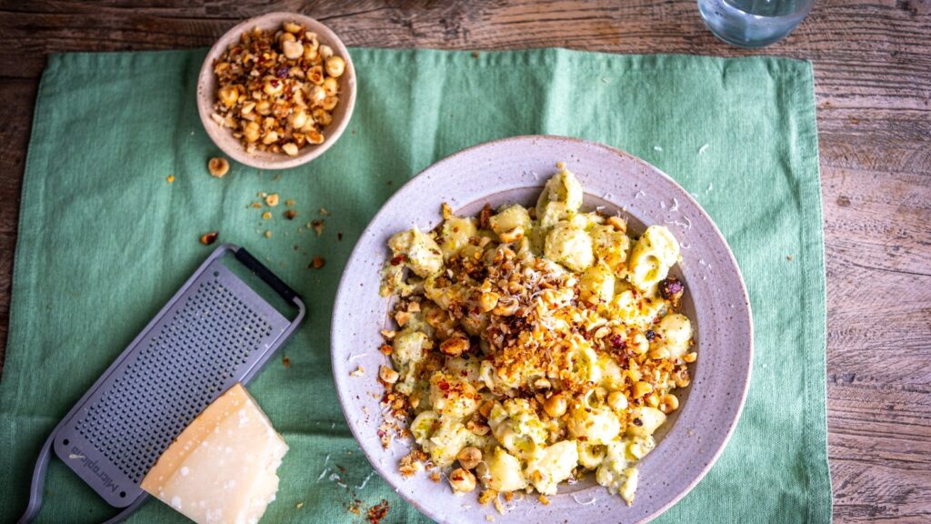 Recetas en tiempo real de Donal: pasta con queso y broc 'n'