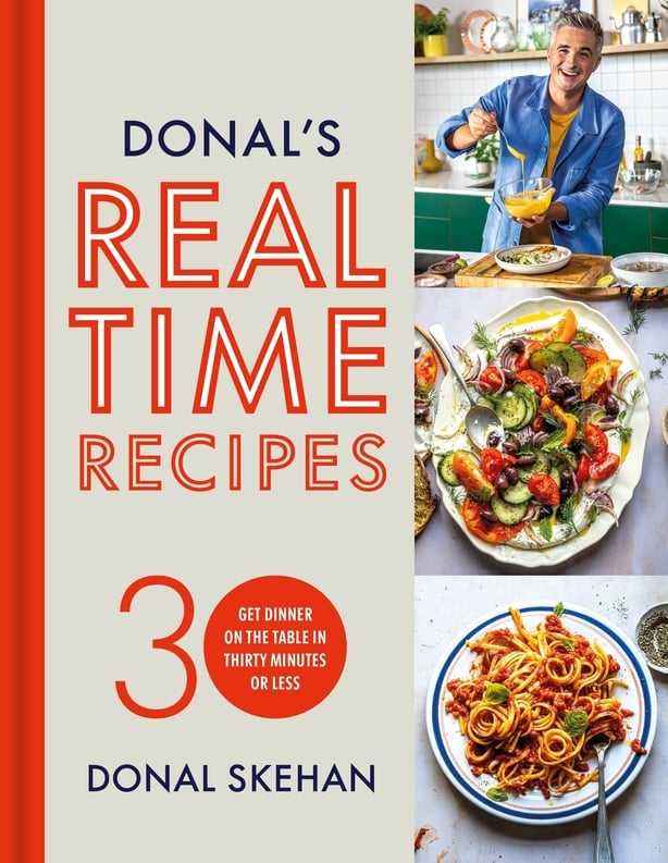 La portada del libro de cocina de Donal Skehan 'Donal's Real Time Recipes'