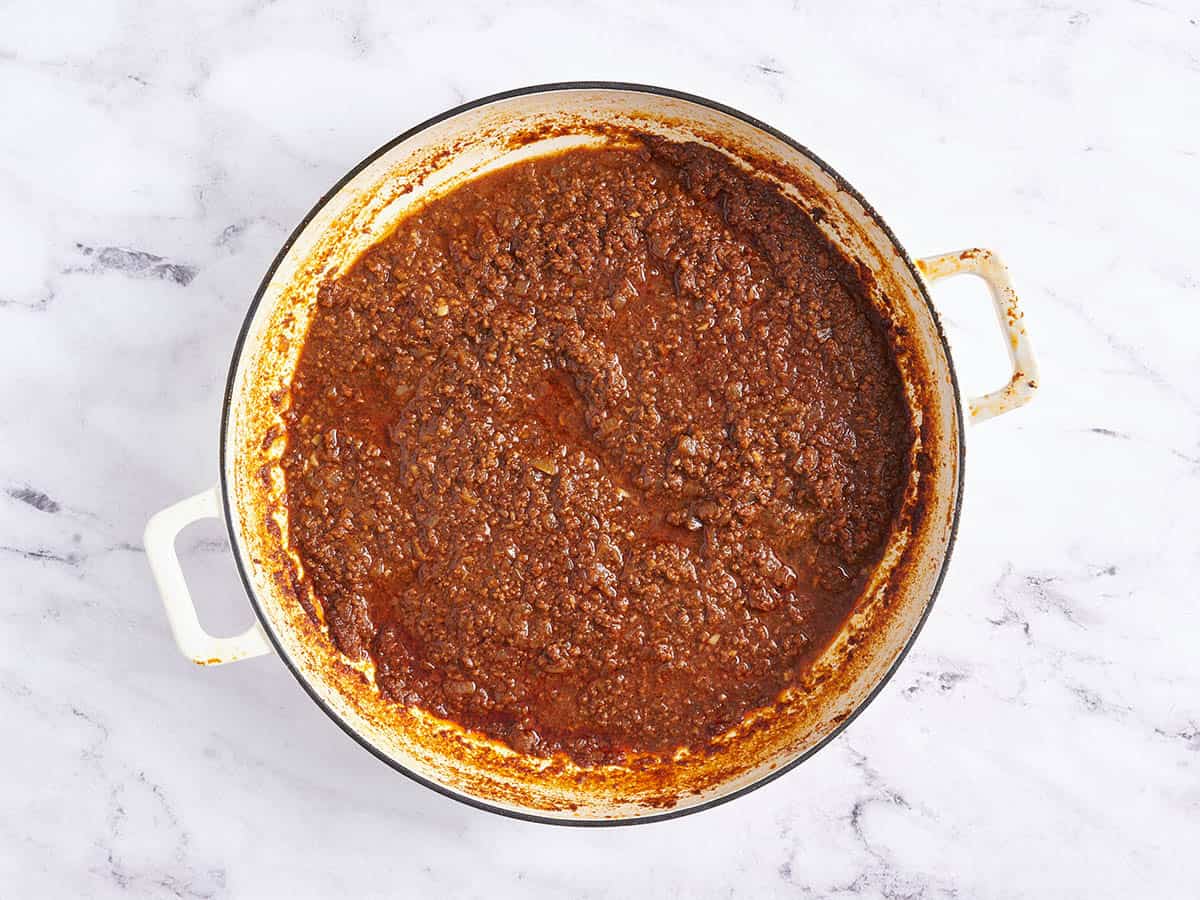 Chile skyling Cincinnati terminado en una olla.