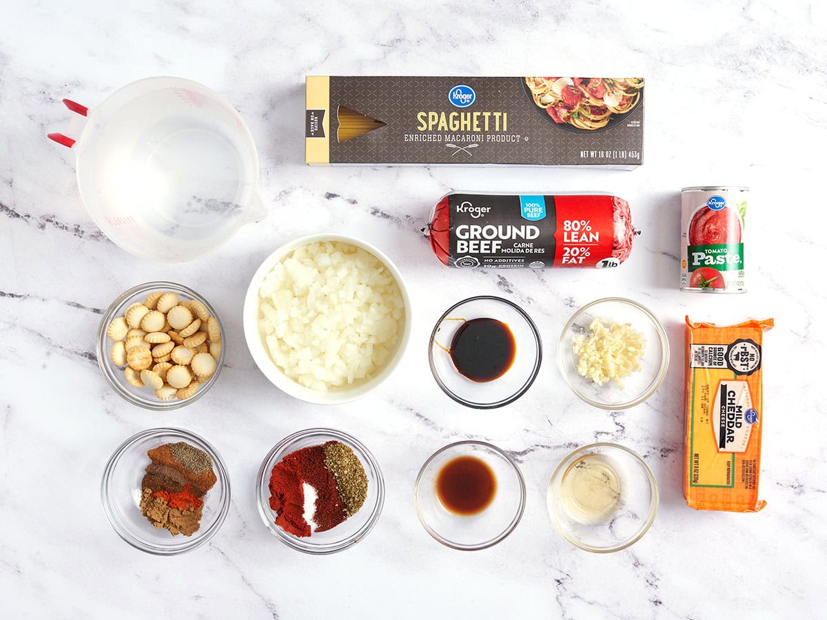 Los ingredientes para hacer un chile horizonte.