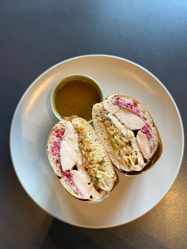 Un sándwich navideño