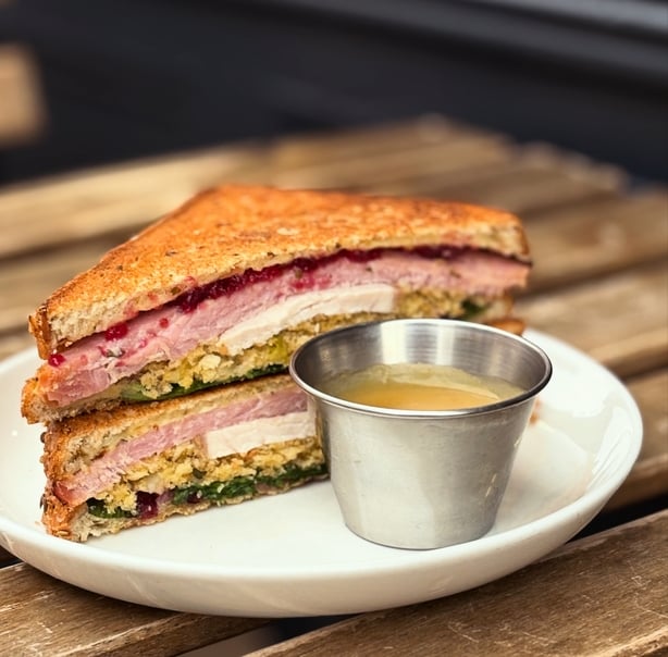 Un sándwich navideño