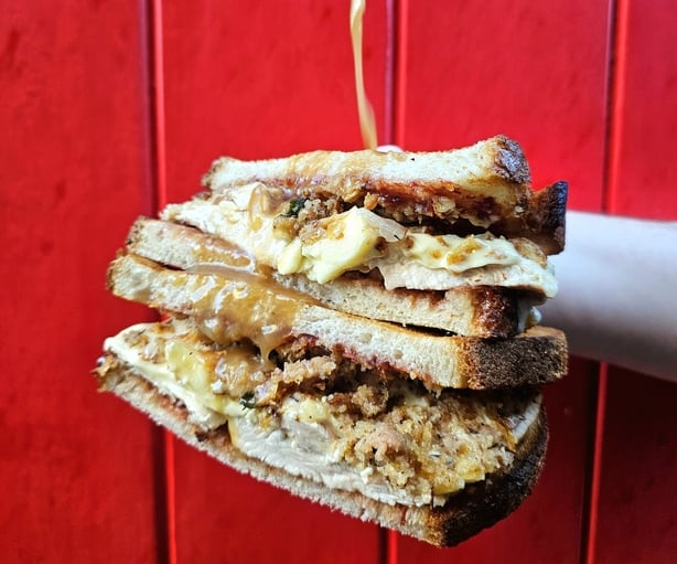 Un sándwich navideño