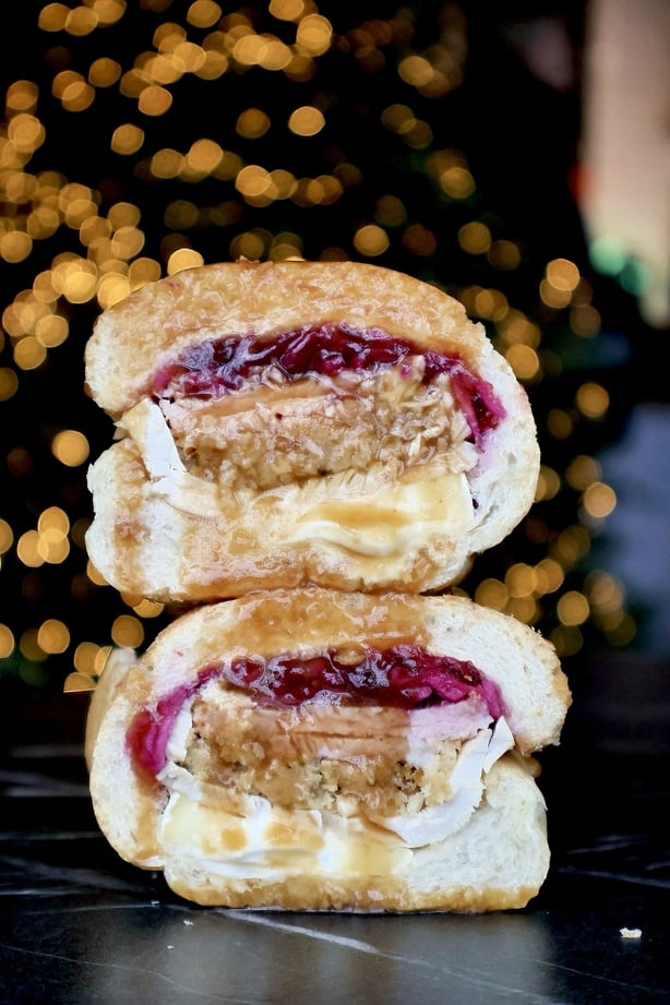 Un sándwich navideño