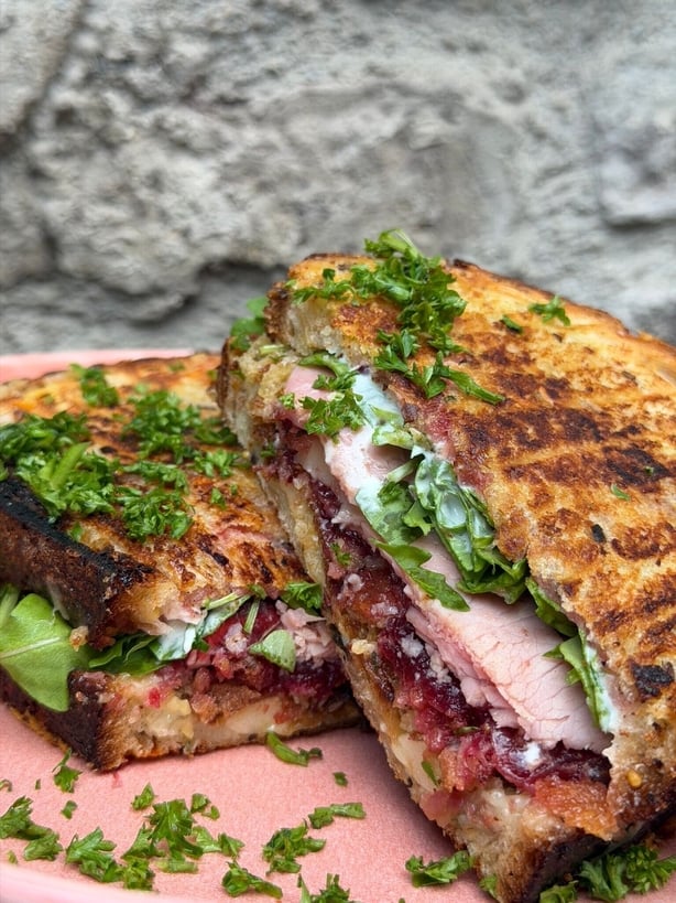 Un sándwich navideño