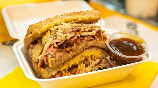 Un sándwich navideño