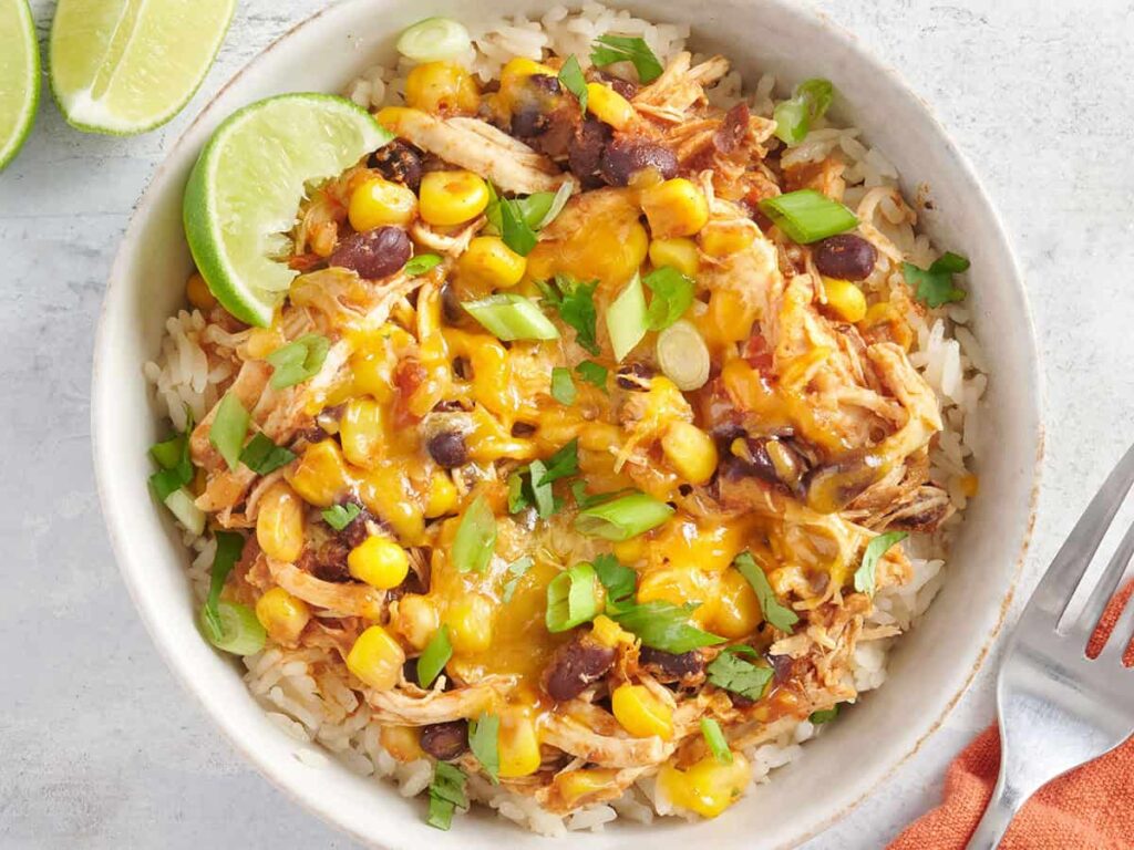 Tazones De Pollo Con Tacos