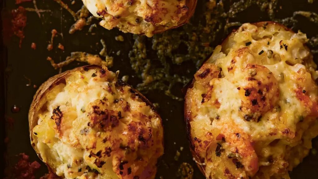 Receta de pastel de pescado con patatas al horno de Stephen Harris