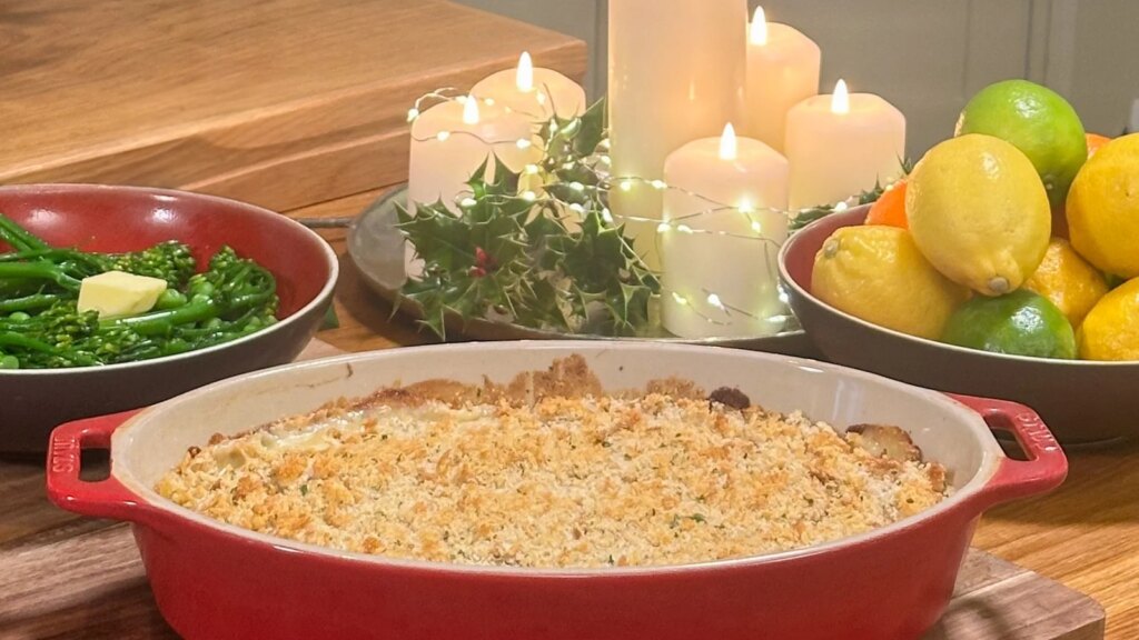 Gratinado de jamón y pavo sobrantes de Neven