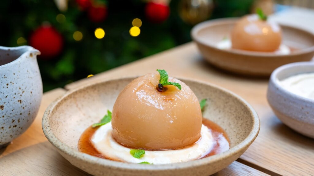 La Navidad asiática de Eva Pau: peras calientes con crema de jengibre