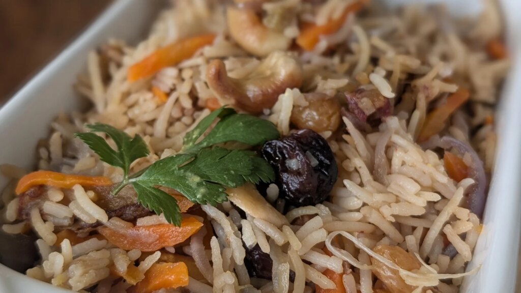 Arroz pilao de frutos secos de Lina: Hoy