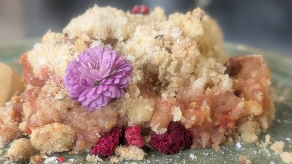 Crumble de frutas de Trisha: hoy