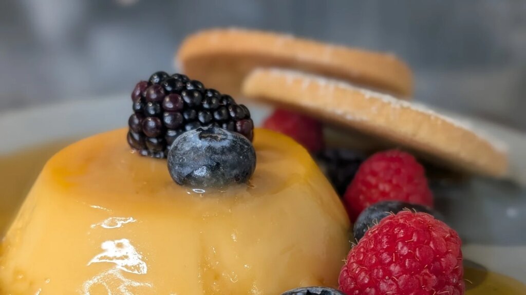 El clásico flan de Alex Petit con galleta de marta: hoy