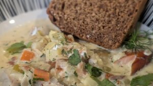 Sopa de pescado ahumado de Wade Murphy: hoy