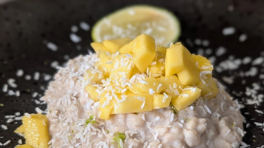Arroz con leche cremoso de Derry Clarke con mango y coco: hoy