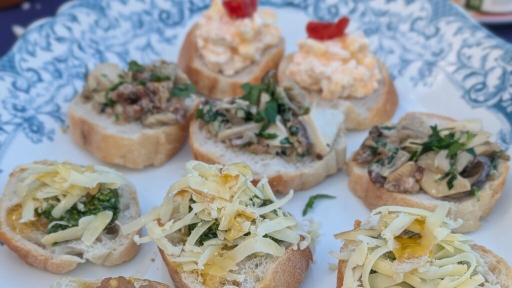 Selección de crostini de Yvonne Carty: hoy