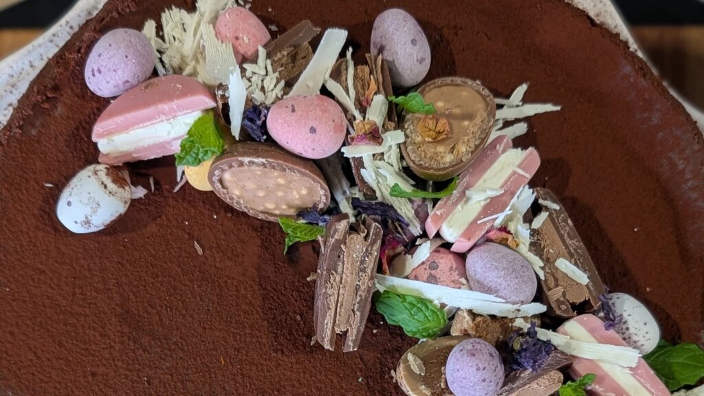 Tarta de queso con chocolate y malta horneada de Aisling Larkin: hoy