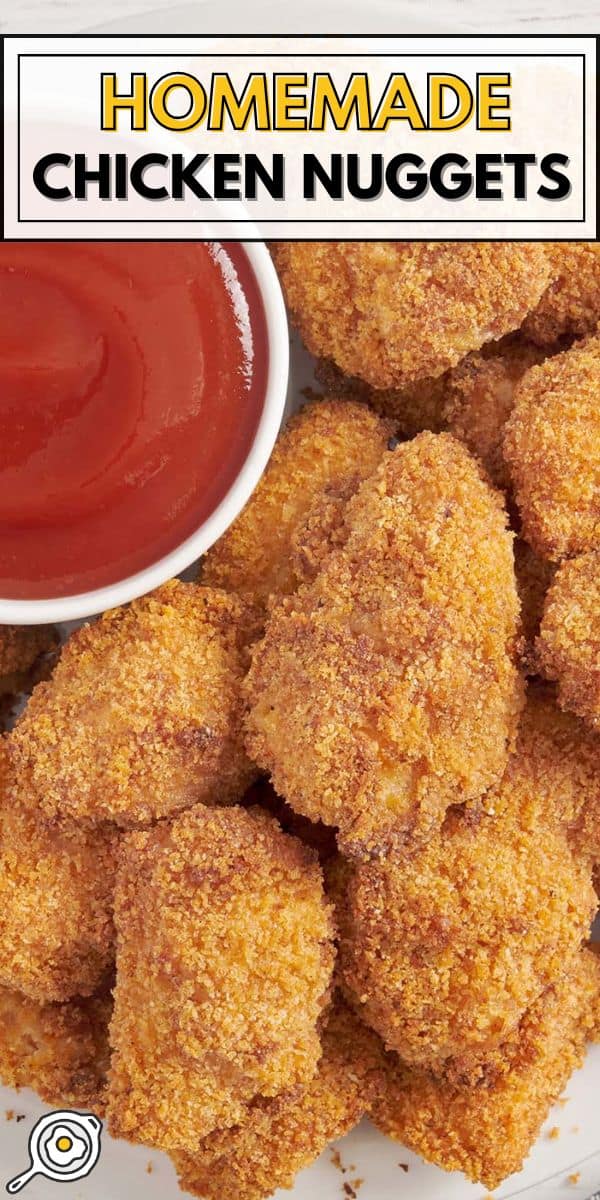 Imagen de pin de nuggets de pollo caseros