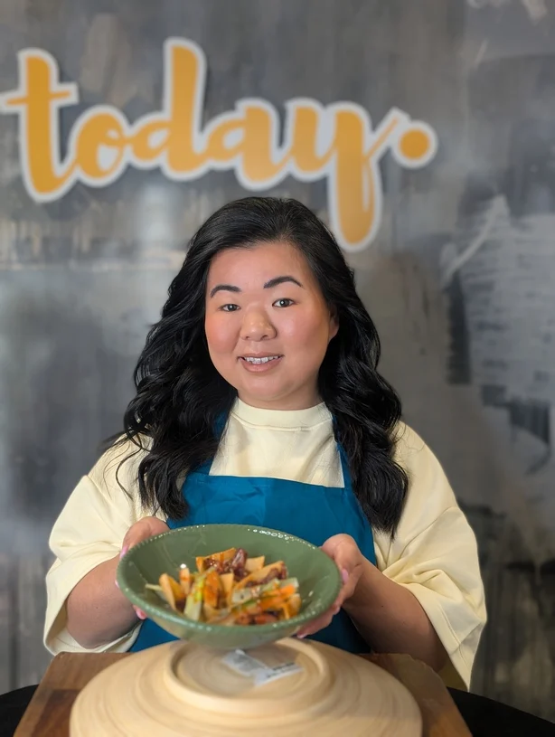 Aoife Cheung con plato