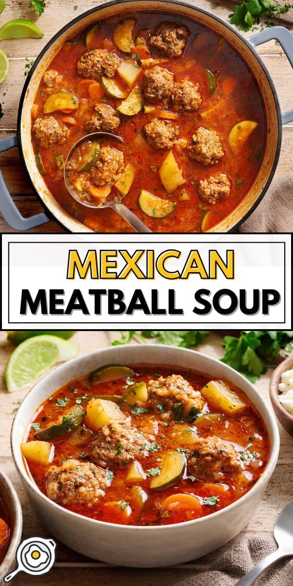 Imagen de pin de sopa de albóndigas mexicanas