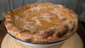 Tarta de manzana y natillas de Shane Smith