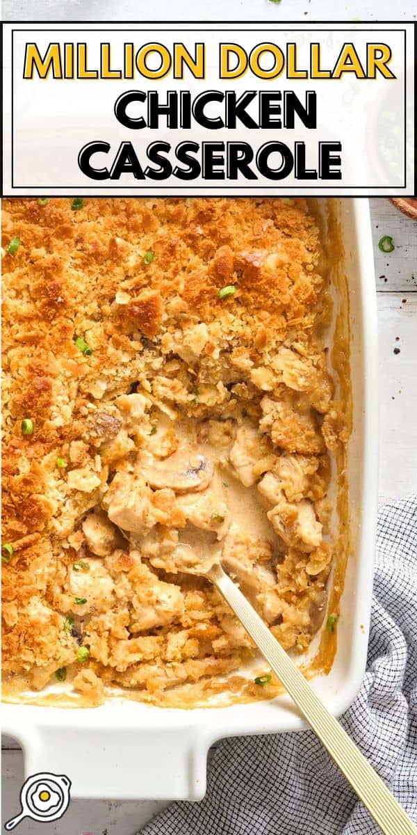 imagen de pin de cazuela de pollo de un millón de dólares