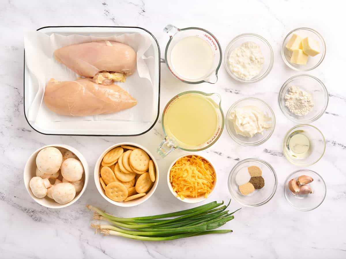 Los ingredientes para una cazuela de pollo valorada en un millón de dólares.