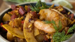 La versión de Trisha Lewis de las gambas al pil pil: hoy