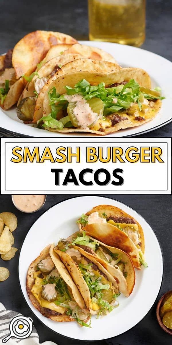 imagen de pin de tacos de hamburguesa smash