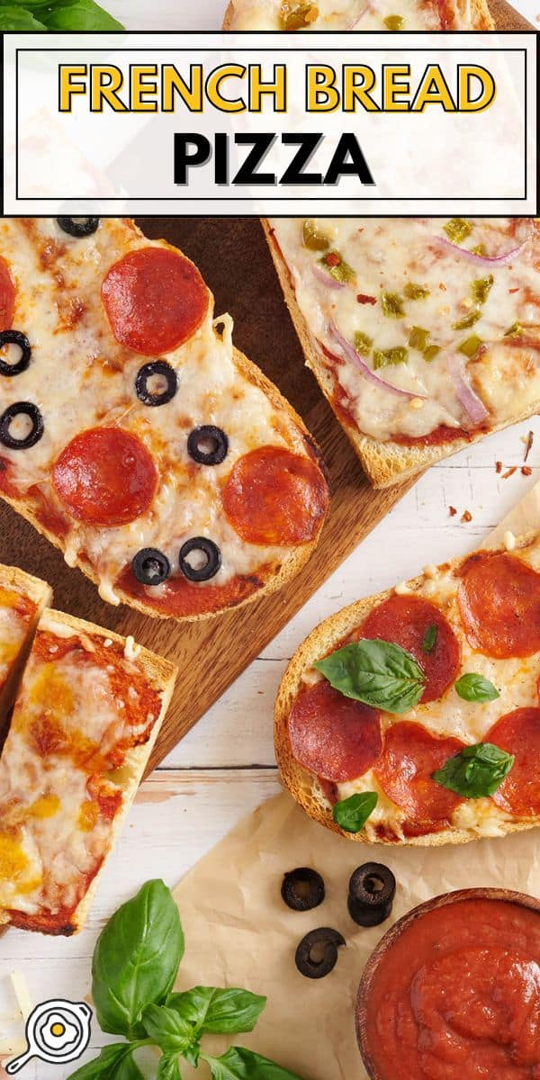 Imagen de pin de pizza de pan francés