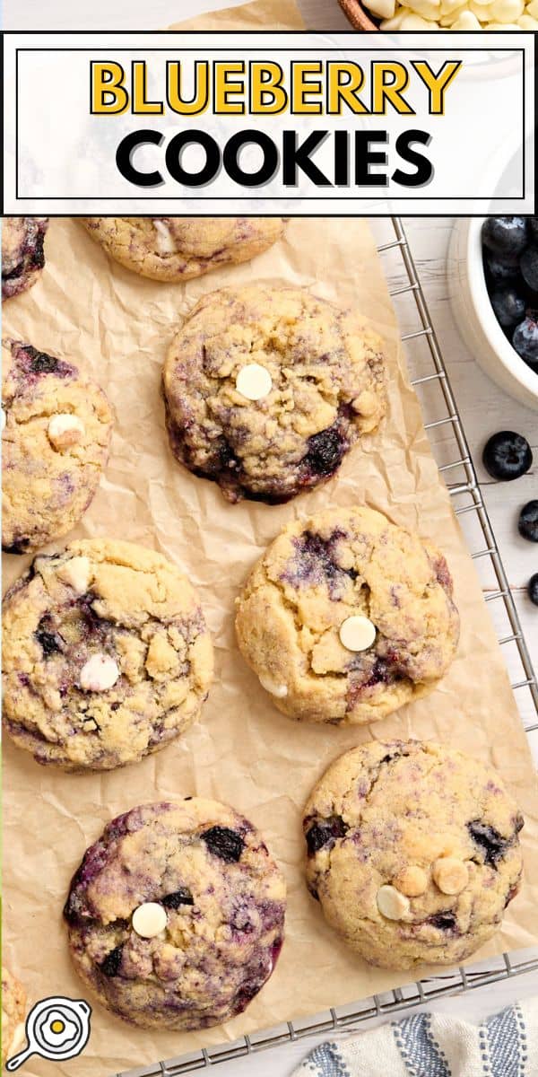 Imagen del pin de galletas de arándanos