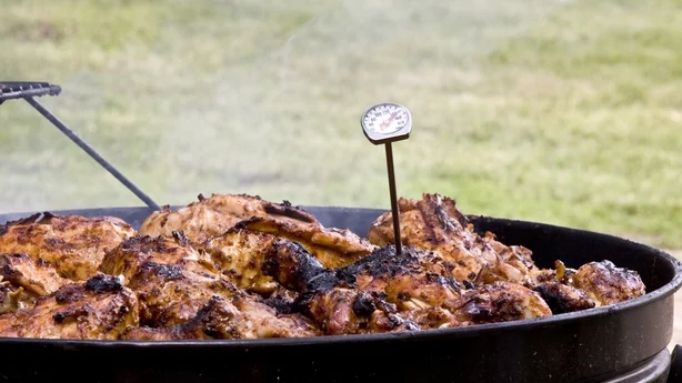 Termómetro para carne utilizado en pollo BBQ