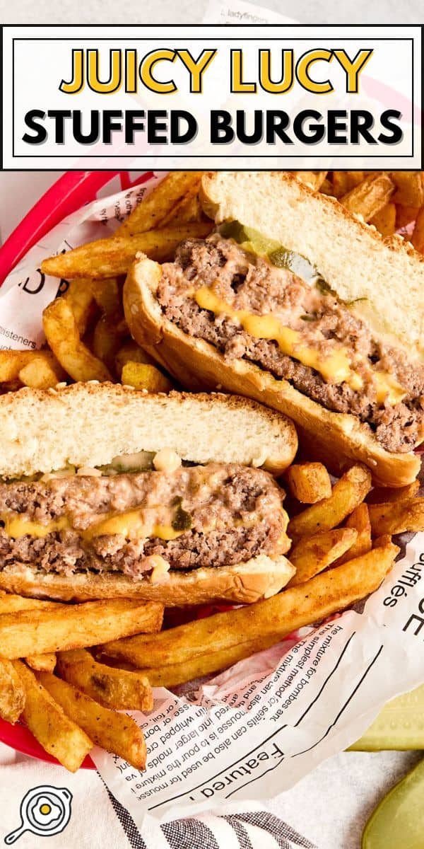 imagen de pin de hamburguesas jugosas de lucy