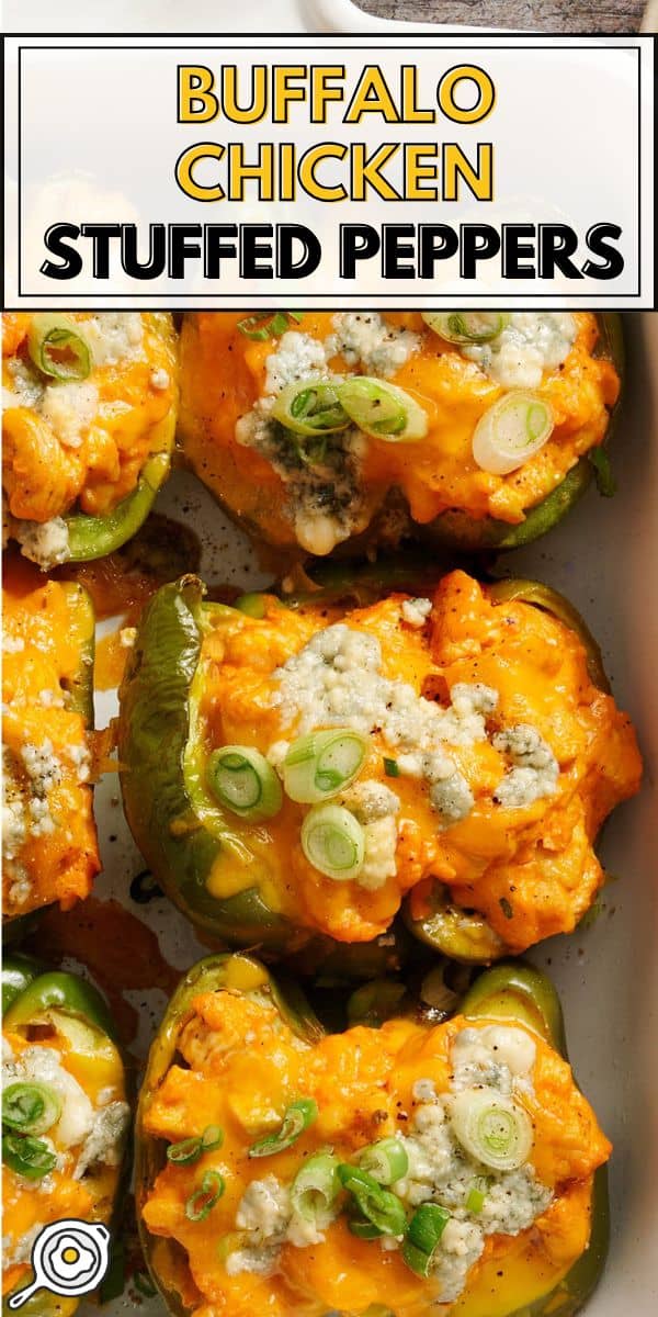 Imagen de pin de pimientos rellenos de pollo búfalo