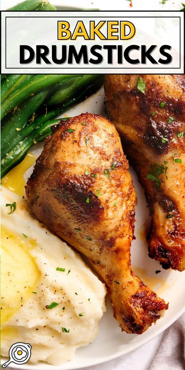 imagen de pin de muslos de pollo al horno