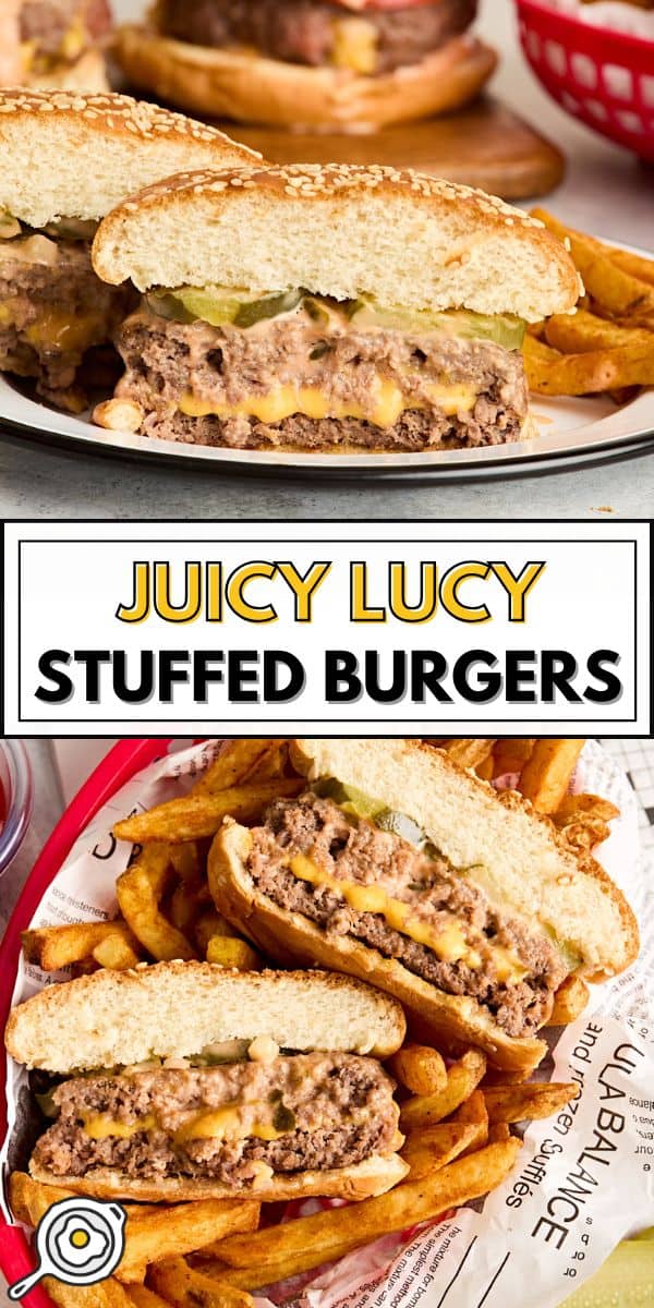 imagen de pin de hamburguesas jugosas de lucy