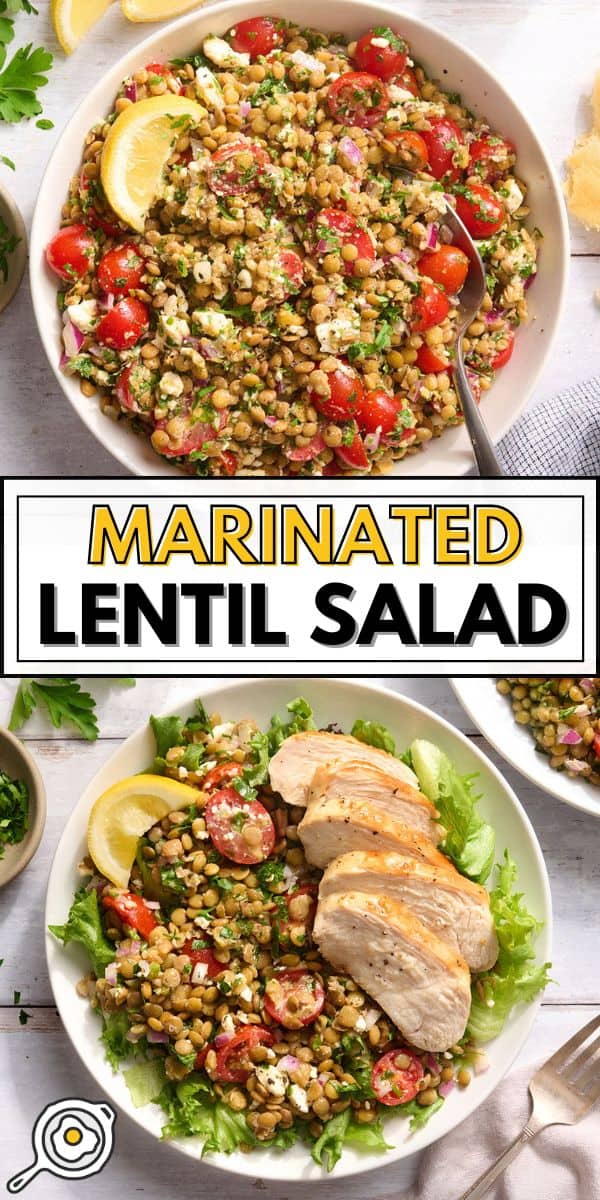 Imagen de pin de ensalada de lentejas marinadas