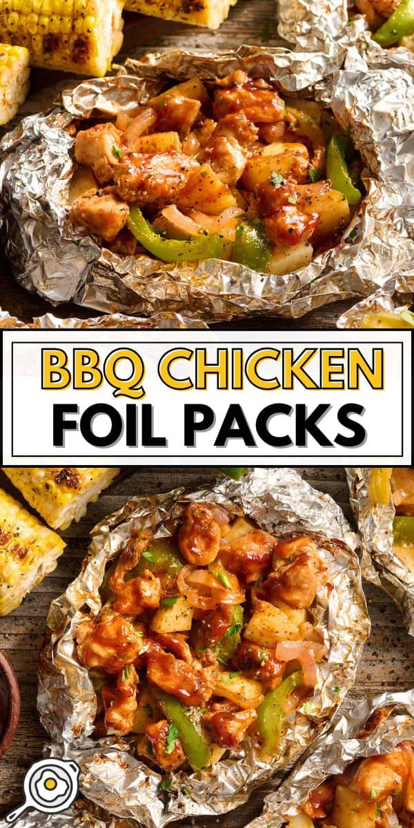 Imagen de pin de paquetes de papel de aluminio para pollo BBQ