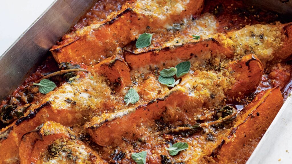 Parmigiana de nuez moscada de Yotam Ottolenghi