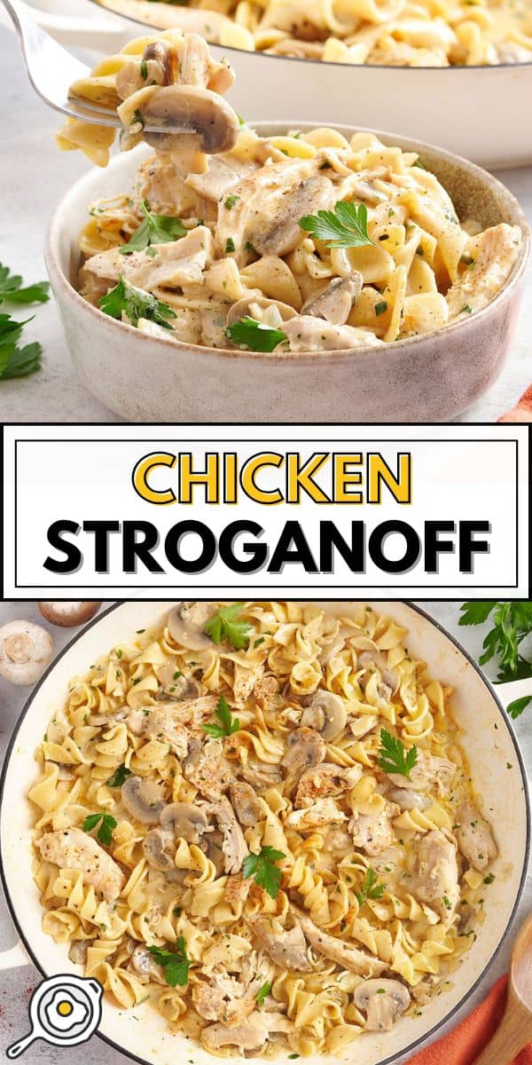 imagen de pin de pollo stroganoff