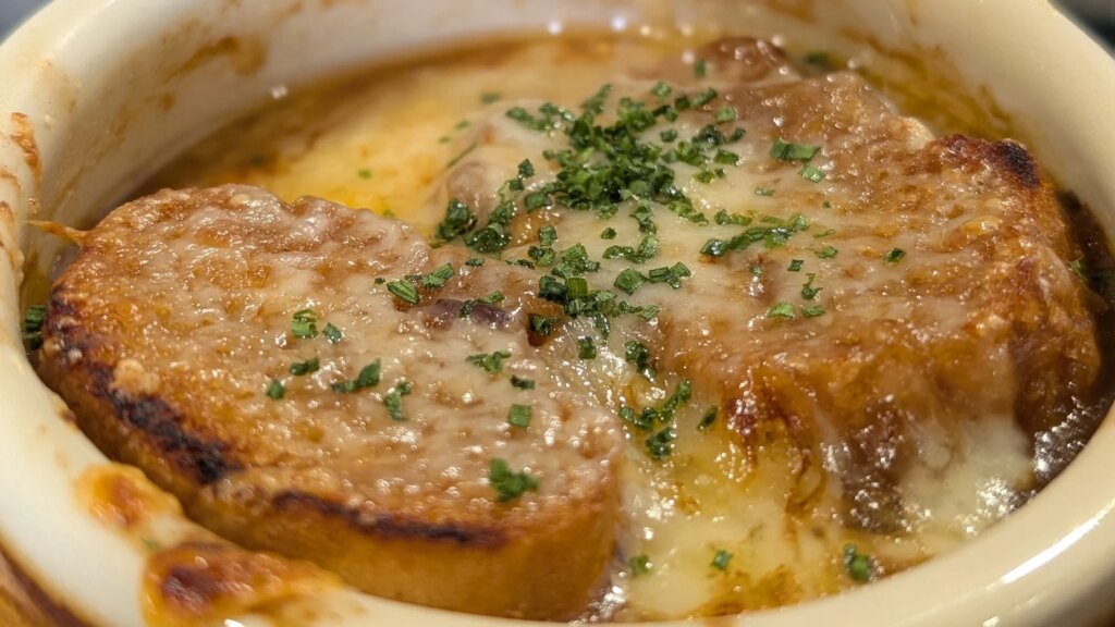 Sopa de cebolla francesa gratinada de Wade Murphy: hoy