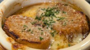 Sopa de cebolla francesa gratinada de Wade Murphy: hoy